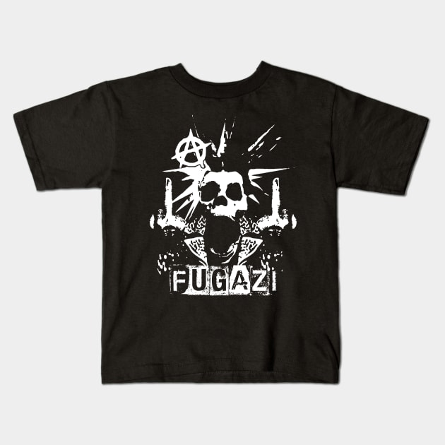 fugazi skeletopunk Kids T-Shirt by calistoneug